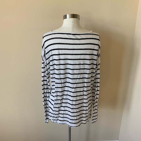 Vince stripe drop shoulder pocket tee #6491 - Picture 4 of 6